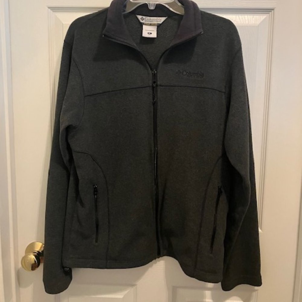 Gray Men's Columbia Fleece Zip Jacket M